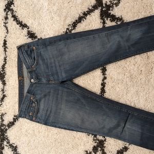 7 For All Mankind Dark Straight Cut Jeans
